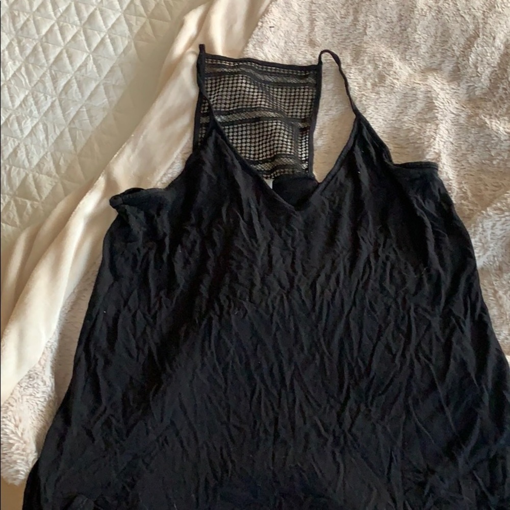 Black tank top